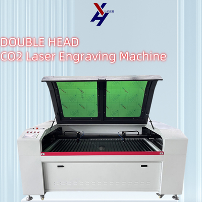 1610 বড় এলাকা ডাবল হেডস সিও 2 লেজার খোদাই মেশিন 80W 100W 150W 300W