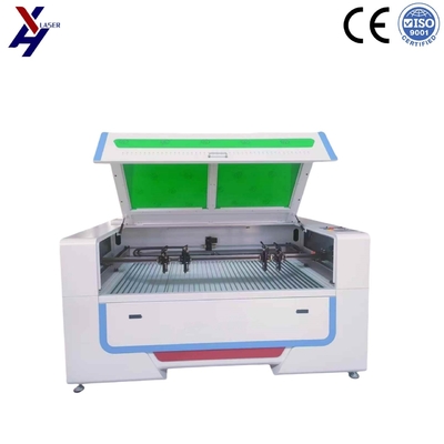 100W 150W 1610 ডাবল হেড সহ CO2 লেজার খোদাইকারী কাঠের এক্রাইলিক রাবারের জন্য 4 টি মাথা